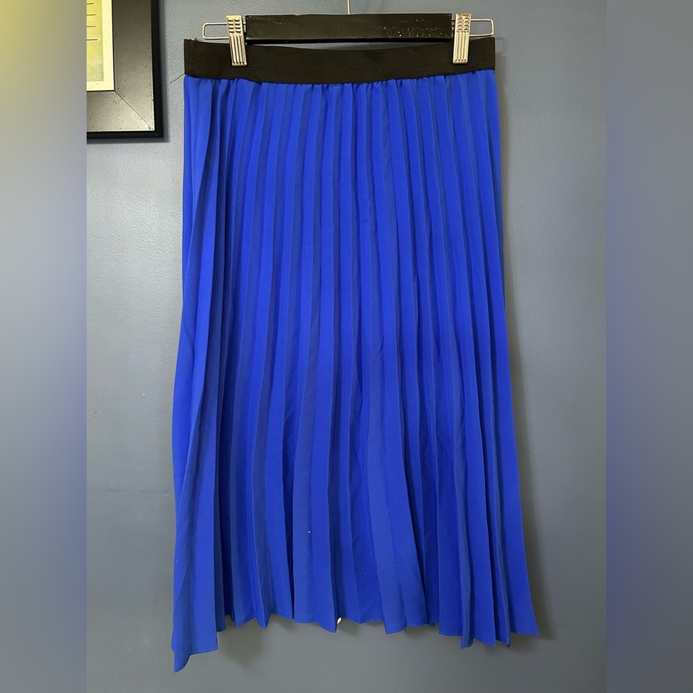 Elegant Blue A-Line Skirt